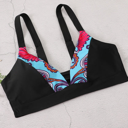 Ladies sporty and fashionable bikini set with striking pattern Ivyshape