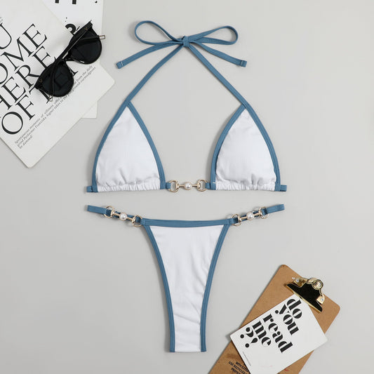 Women's Triangle Bikini with stylish details and adjustable straps Ivyshape