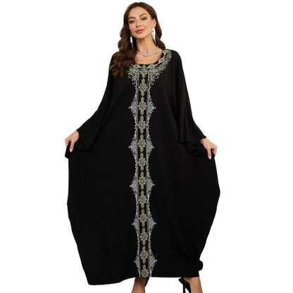 Women Elegant Caftan with Artistic Embroidery Design Ivyshape
