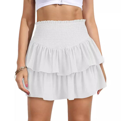 Women's Ruffled Layer Mini Skirt Ivyshape 1752040719
