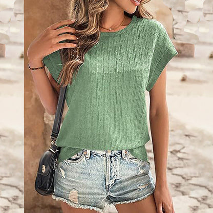 Women Casual and Lightweight Top with Texture Pattern Ivyshape