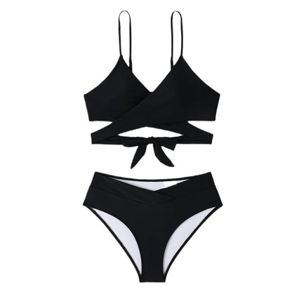 Women’s bikini set with wrap top and high waist Ivyshape