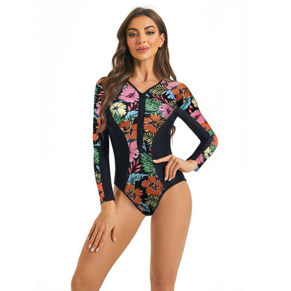 Women's Sporty One-Piece with Long Sleeves Ivyshape