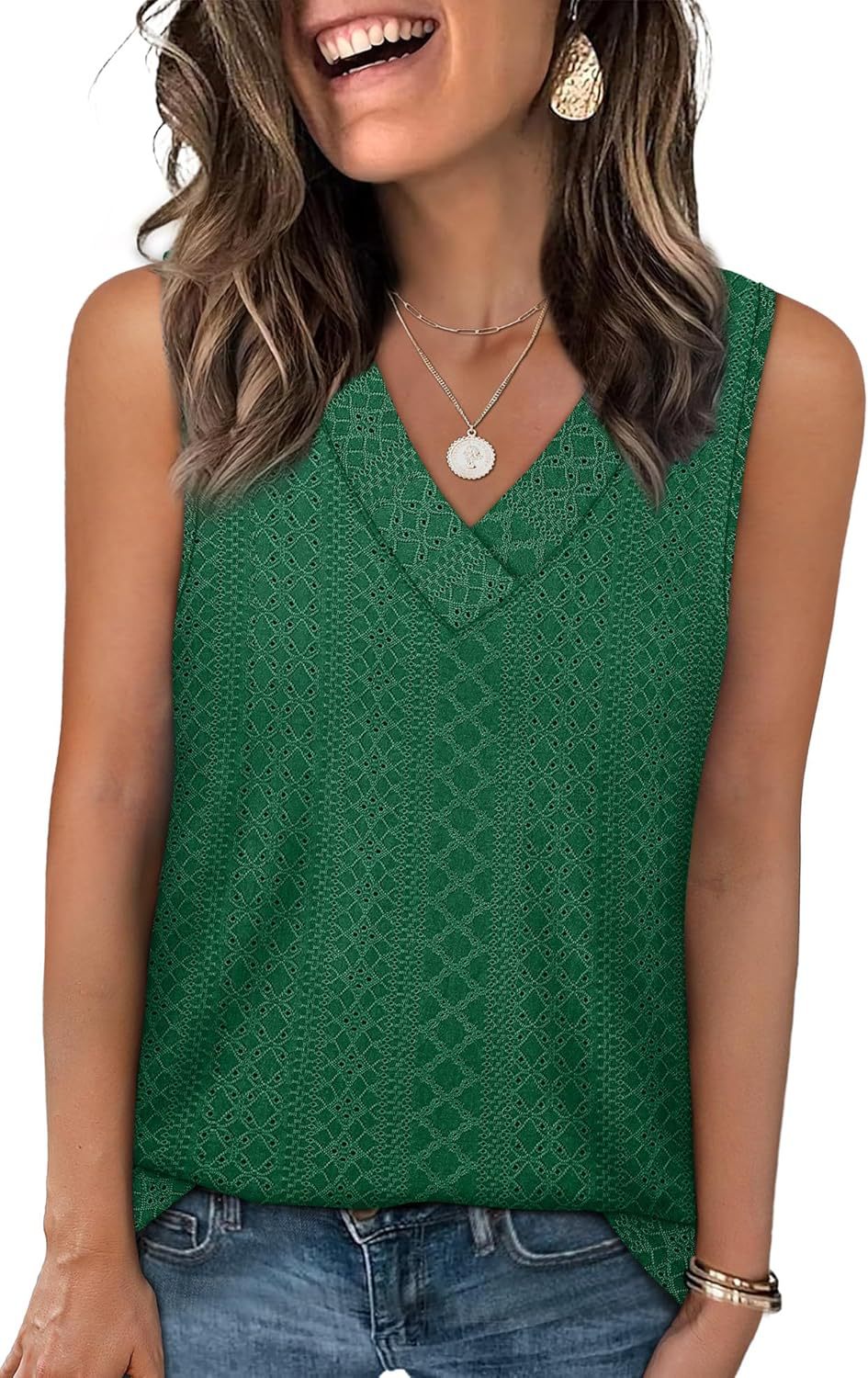 Women Lightweight Textured Tunic Top Ivyshape