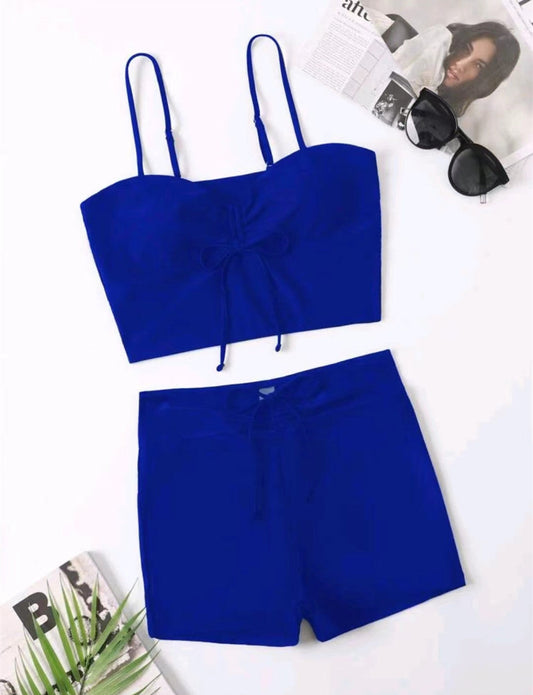 Women Bikini Set with Crop Top and Adjustable Waist Ivyshape