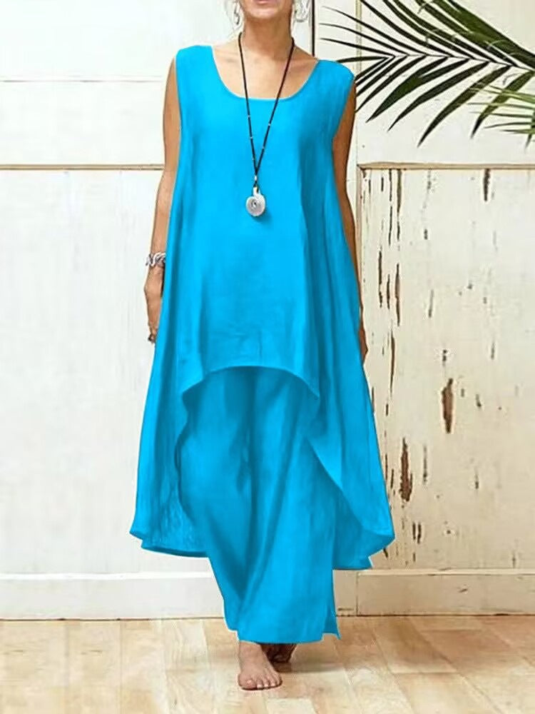Women's Flowing Tunic Maxi Jumpsuit Ivyshape