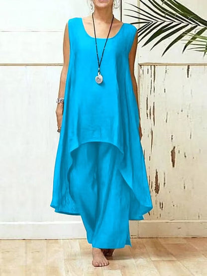 Women's Flowing Tunic Maxi Jumpsuit Ivyshape