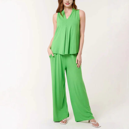 Women's Flowing Sleeveless Jumpsuit Ivyshape