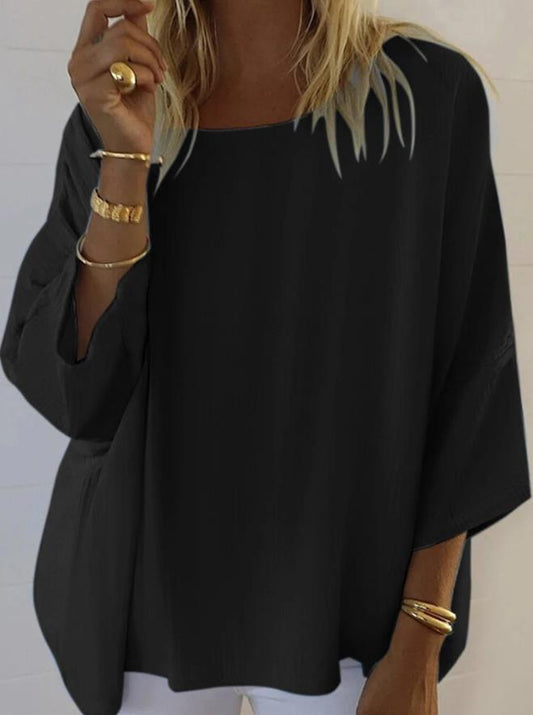 Women Light Batwing Blouse Ivyshape