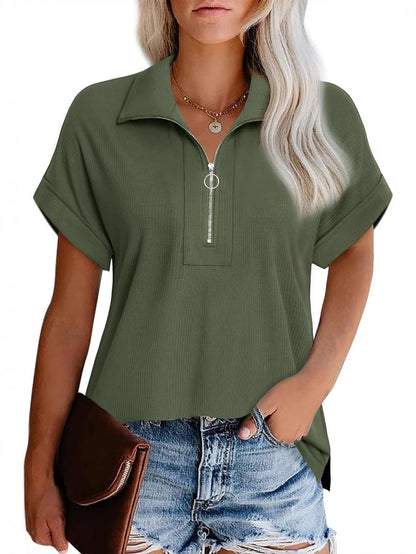 Ladies Modern Zip-Up Leisure Top Ivyshape