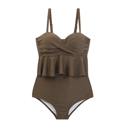 Ladies Tankini with swinging top and high-waisted pants Ivyshape