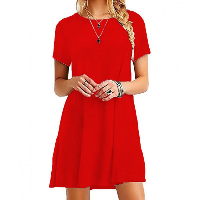 Ladies summer dress with floral pattern Ivyshape