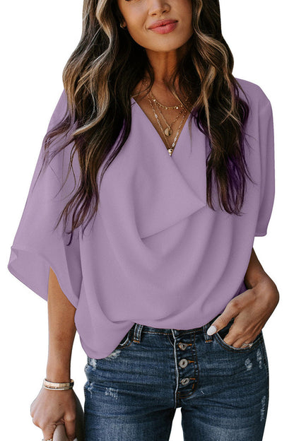 Ladies Airy Oversize Blouse Ivyshape