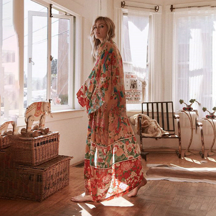 Ladies Kimono-Style Beach Dress Ivyshape