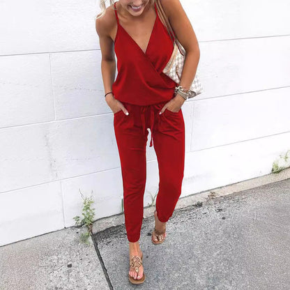 Women's casual jumpsuit with adjustable straps Ivyshape
