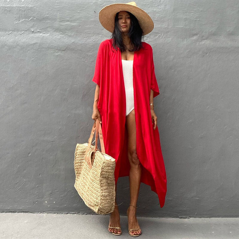 Ladies elegant beach coat Ivyshape