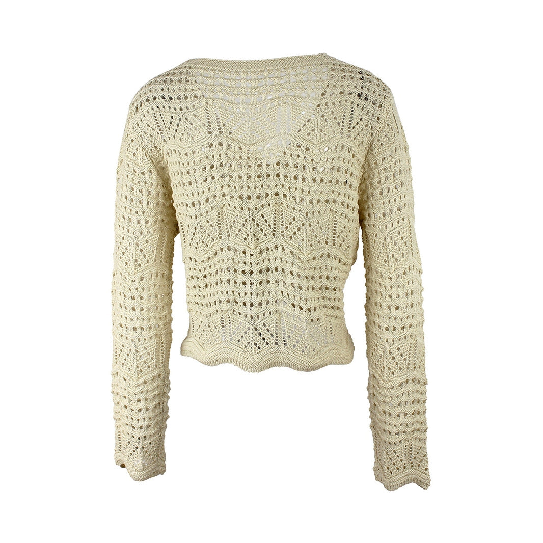 Women's airy knit sweater with adjustable drawstring Ivyshape