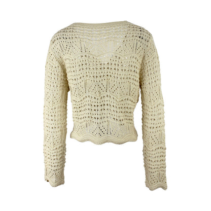 Women's airy knit sweater with adjustable drawstring Ivyshape