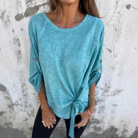 Ladies Leisure Knot Top Ivyshape