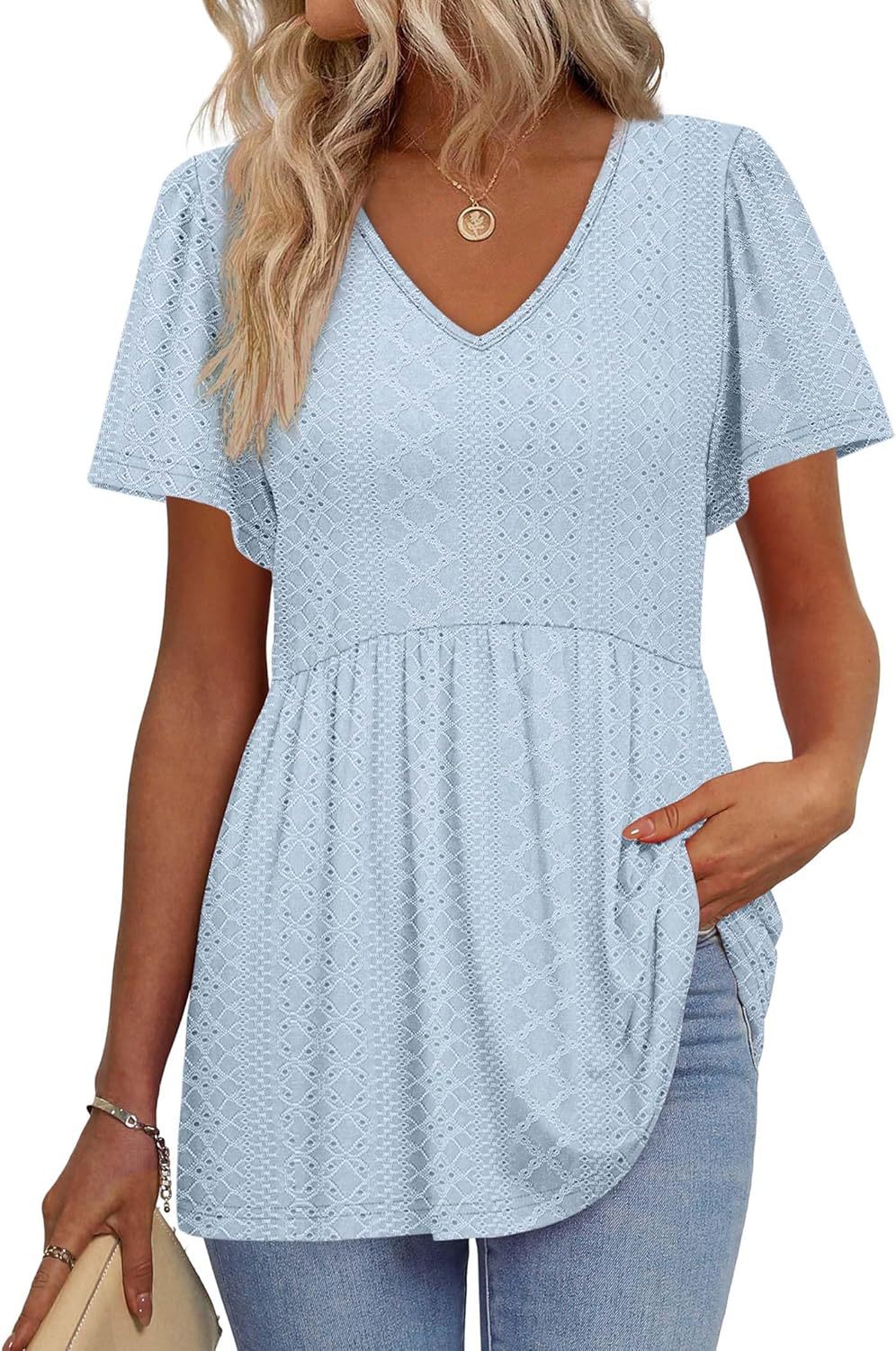 Women structured peplum top Ivyshape