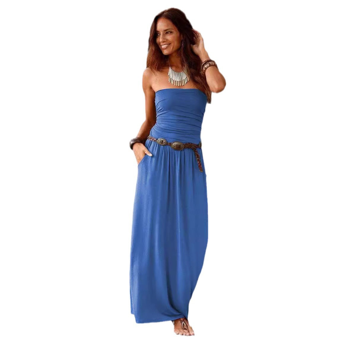 Women Bohemian Maxi Dress Ivyshape