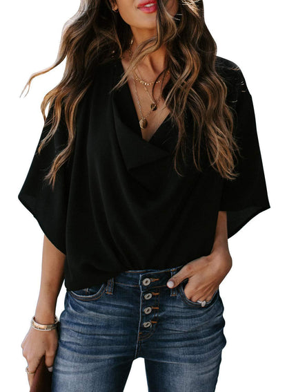 Ladies Airy Oversize Blouse Ivyshape