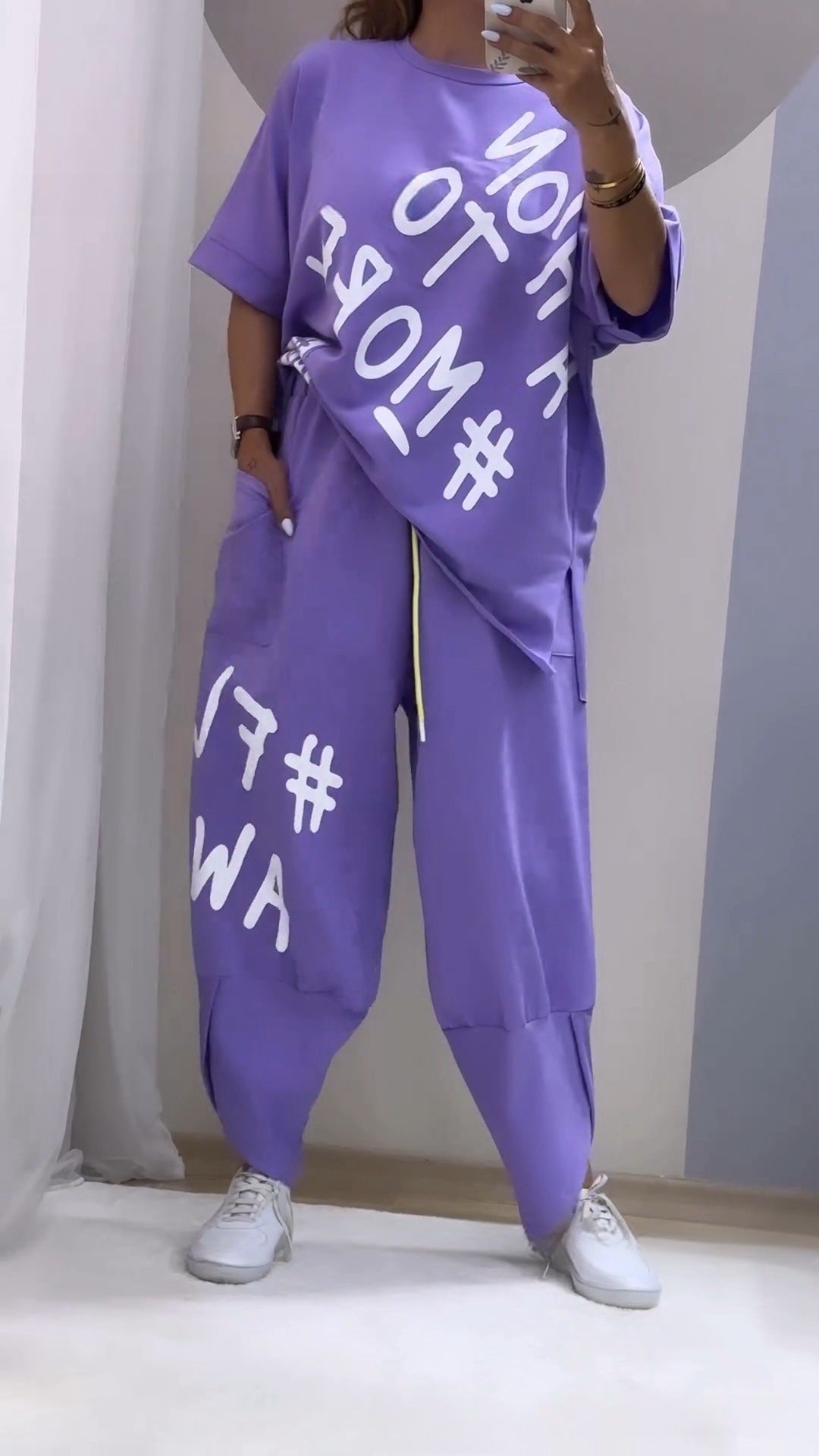 Women’s sporty relaxed loungewear set Ivyshape