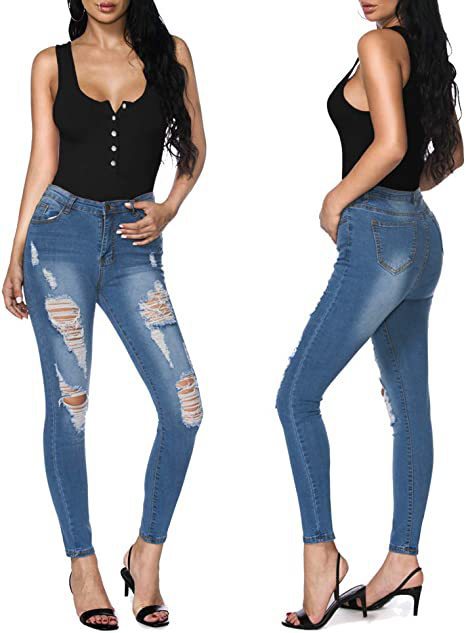Women's Elegant Swimsuit with Button Details and High Leg Cut Ivyshape