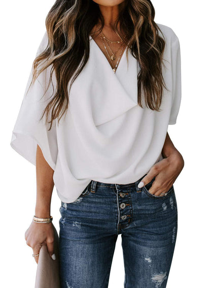 Ladies Airy Oversize Blouse Ivyshape