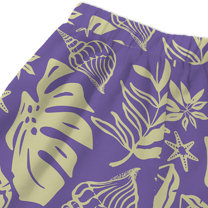 Ladies bandeau bikini set with playful leaf and shell motif Ivyshape