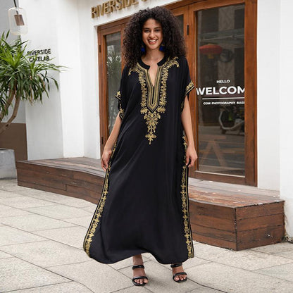 Ladies Elegant Kaftan with intricate embroidery details Ivyshape