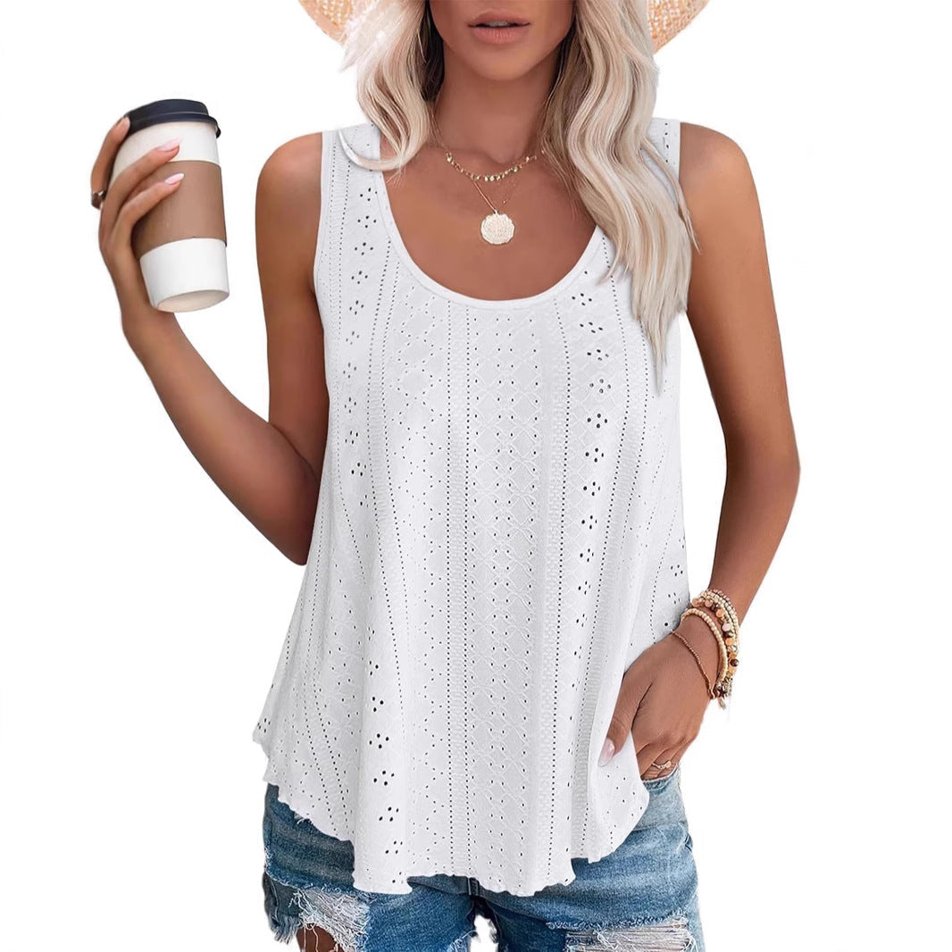 Womens Leisure Light Sleeveless Top Ivyshape