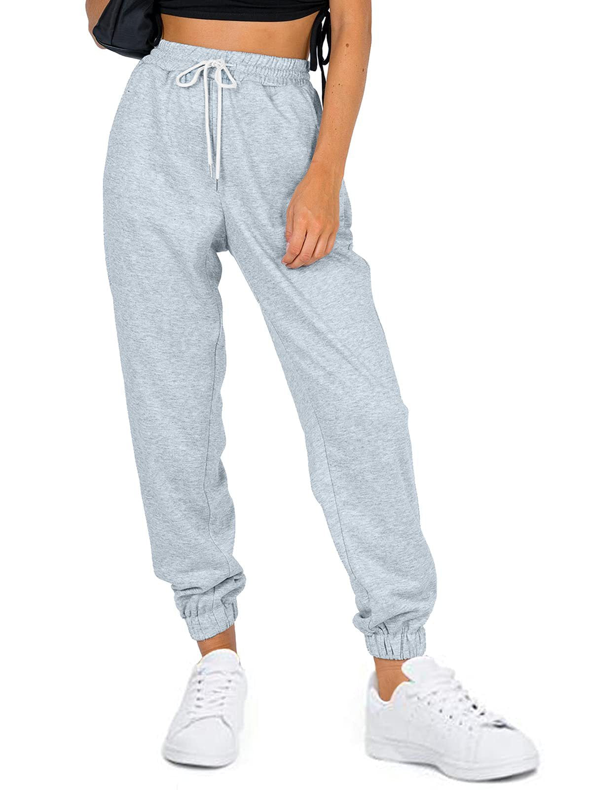 Women's comfortable sweatpants with elastic waistband and pockets Ivyshape