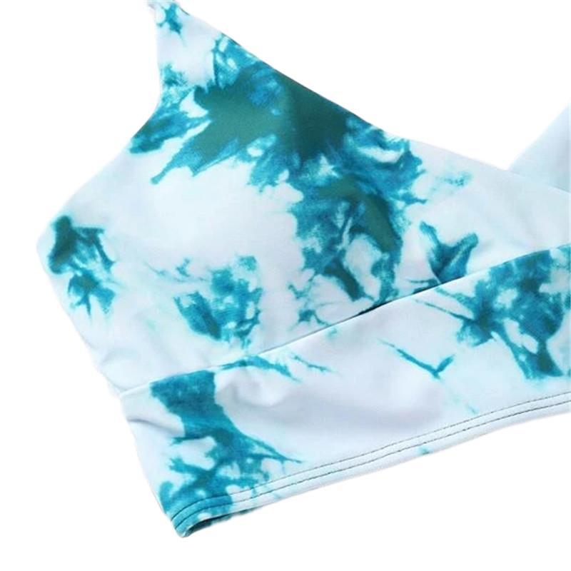 Women's bikini set with sophisticated wrap top and high-waisted shorts Ivyshape