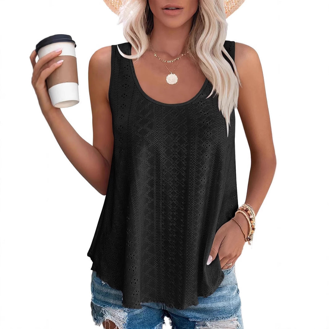 Womens Leisure Light Sleeveless Top Ivyshape