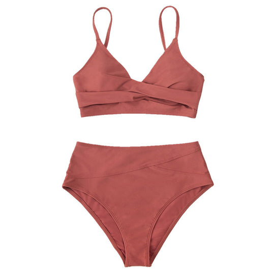 Women's bikini set with stylish wrap design and high waist Ivyshape