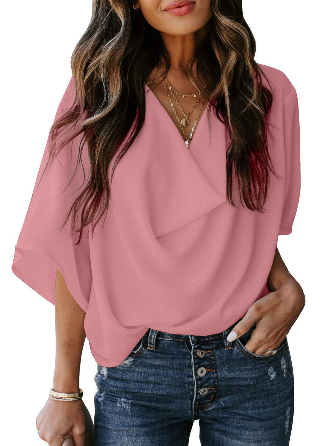 Ladies Airy Oversize Blouse Ivyshape