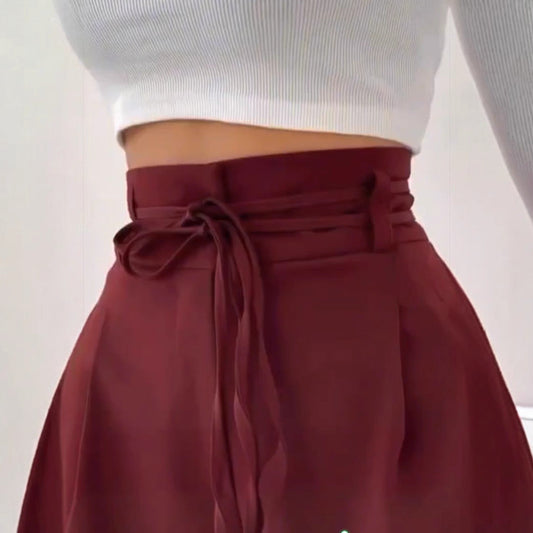 Women's Pleated High-Waisted Pants Ivyshape