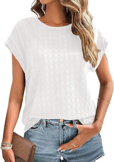Women Casual and Lightweight Top with Texture Pattern Ivyshape