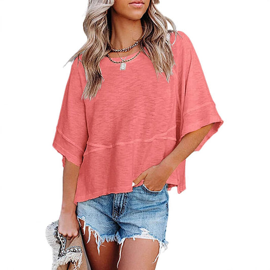 Women's Quarter Sleeve Boxy Top Ivyshape