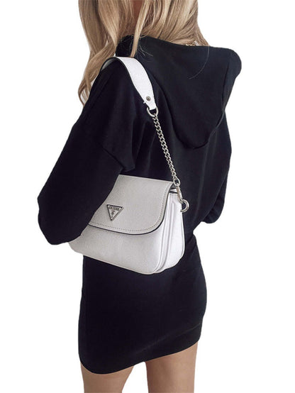 Ladies stylish sweatshirt dress with hood and figure-hugging cut Ivyshape