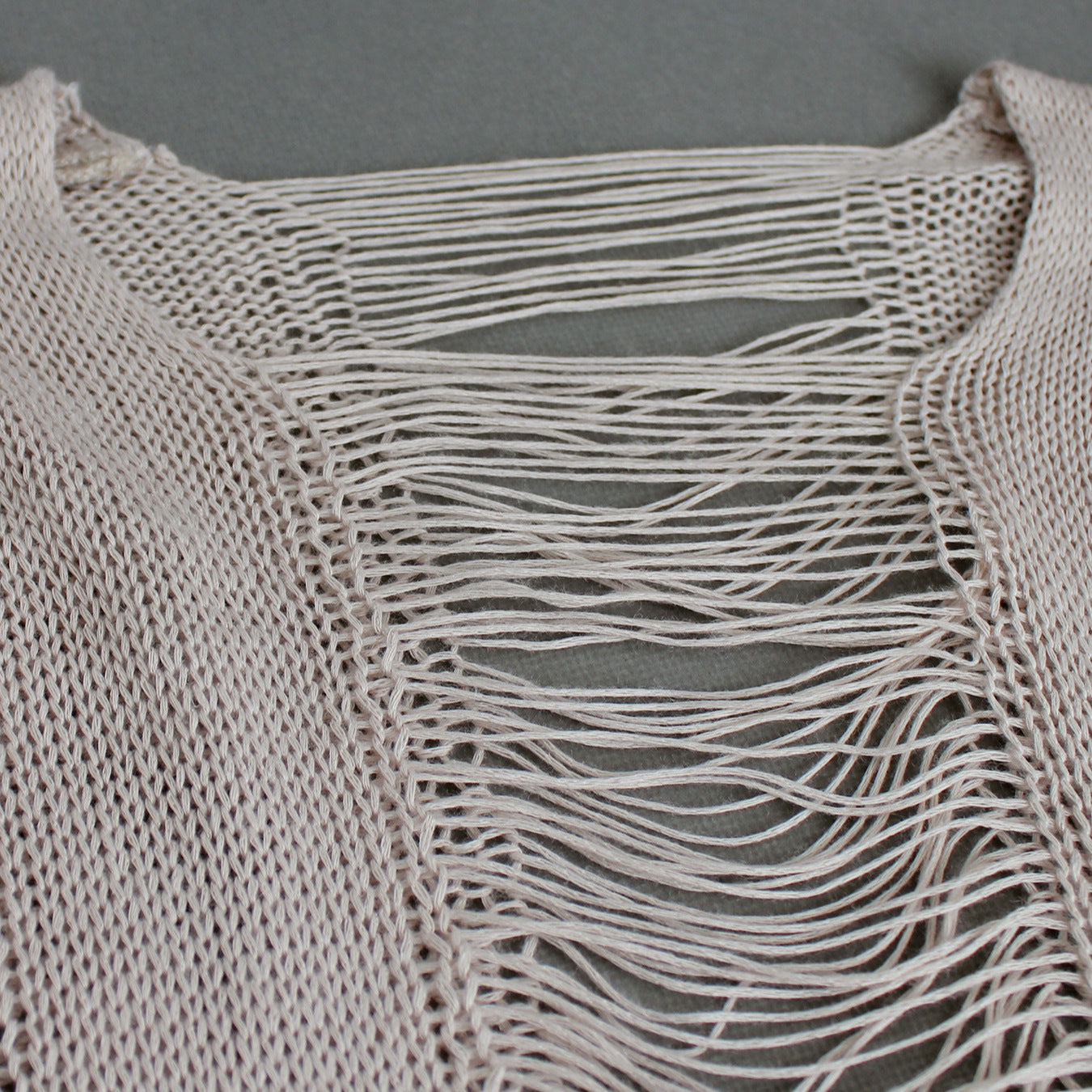 Ladies airy beach cover-up made of crocheted material Ivyshape