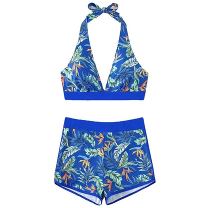 Women's Sport Bikini Set with Floral Design and Adjustable Straps Ivyshape