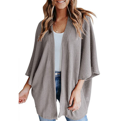 Women casual honeycomb jacket Ivyshape