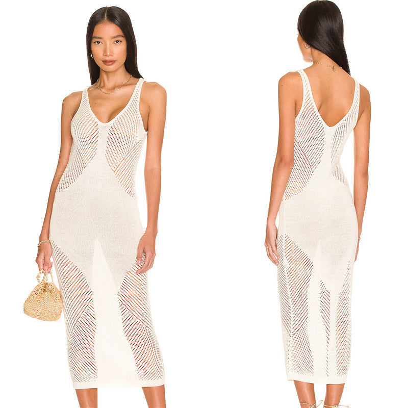 Women's Crochet Bodycon Dress with Elegant Cut Ivyshape