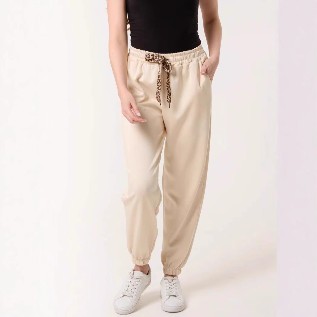 Women's Relaxed Fit Jogging Pants with Drawstring Ivyshape