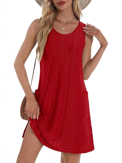 Ladies Summer Comfort Pocket Dress Ivyshape