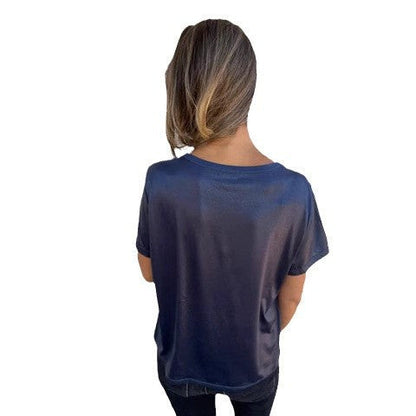 Ladies Shiny Short Sleeve Tee Ivyshape