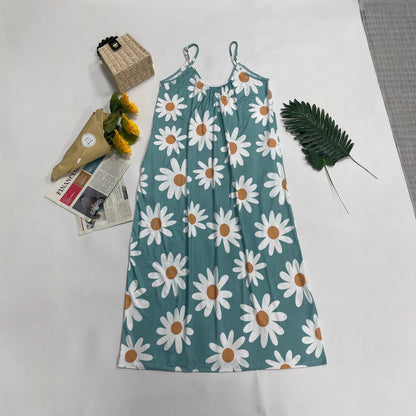 Women’s Casual Floral Maxi Dress Ivyshape