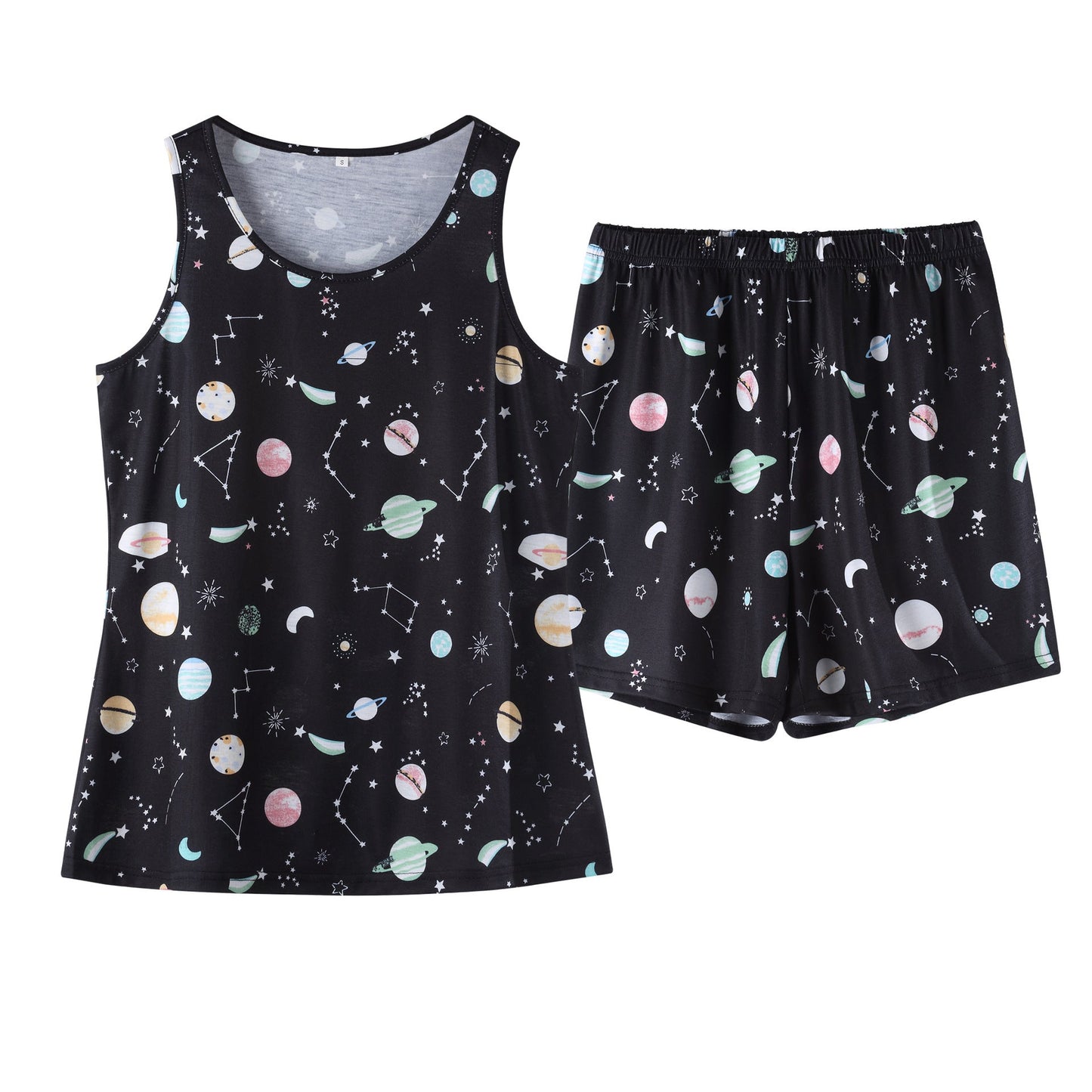 Women's pajama set with galactic motif Ivyshape
